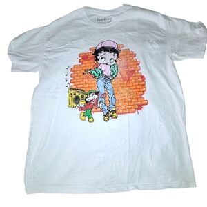 Betty Boop white graphic tee